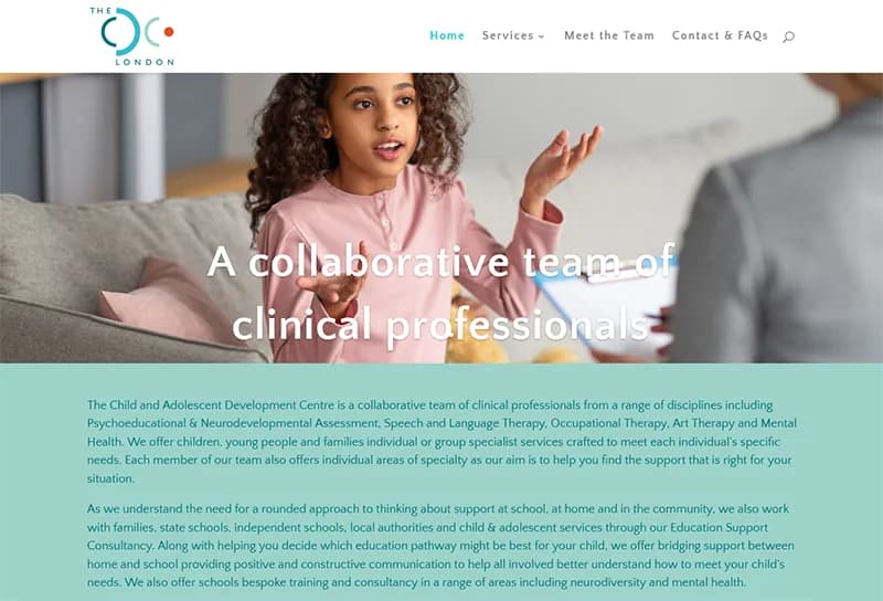 The CDC London clinical practice website homepage